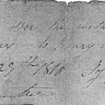 Joseph Camp delivered the of AttorneyTo Uncle Henry Berry in Orange County NC 1816 Thomas Rountree witness