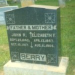 John Robert Berry and Elizabeth F. Bowling Berry's Headstone