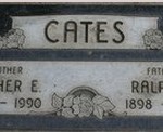 R R CATES memorial stone