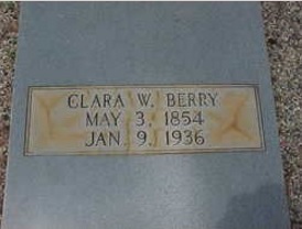 Clara W Berry headstone