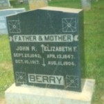 John Robert Berry and Elizabeth F. Bowling Berry’s Headstone