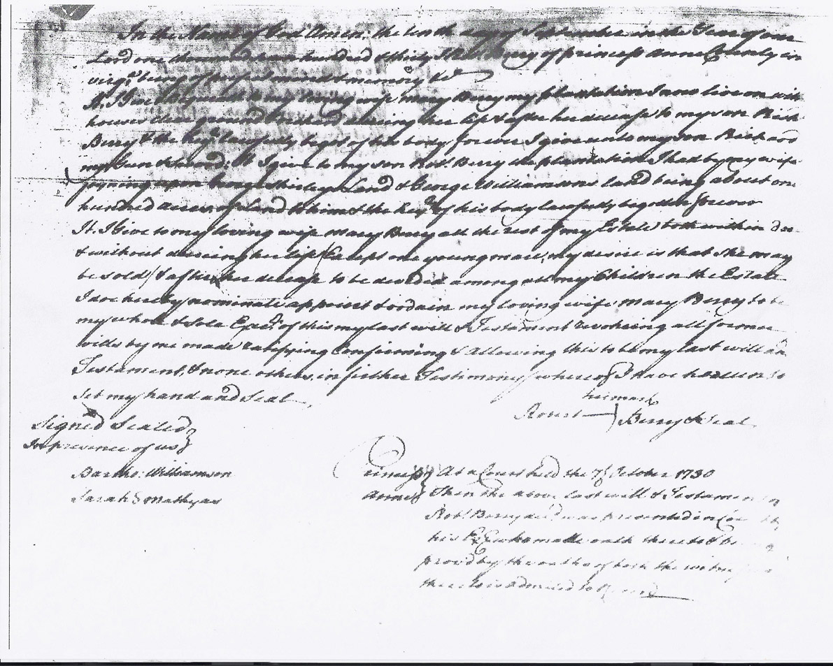 Robert Berry 1730 pac will